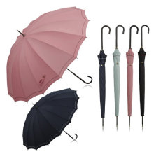 Ручной открытая чистая прямая леди Umbrella (BD-58)